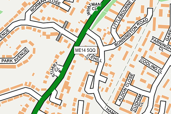 ME14 5QQ map - OS OpenMap – Local (Ordnance Survey)