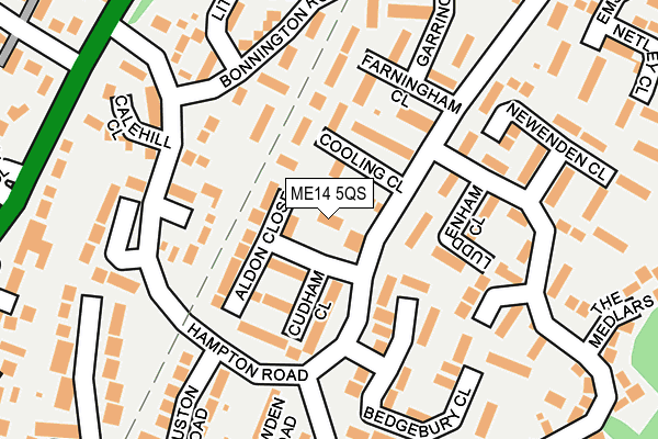 ME14 5QS map - OS OpenMap – Local (Ordnance Survey)