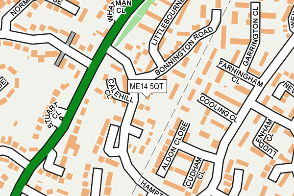 ME14 5QT map - OS OpenMap – Local (Ordnance Survey)