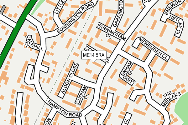 ME14 5RA map - OS OpenMap – Local (Ordnance Survey)