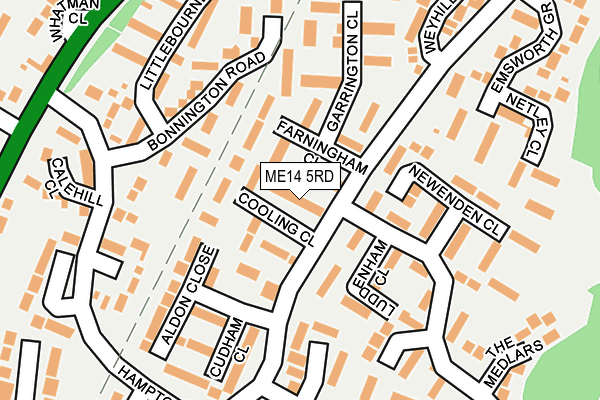 ME14 5RD map - OS OpenMap – Local (Ordnance Survey)
