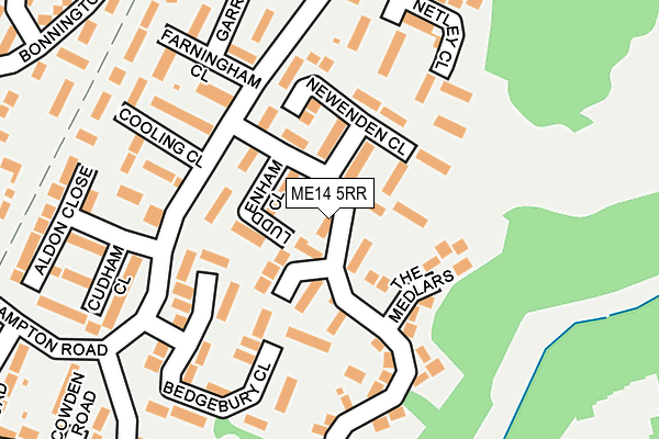 ME14 5RR map - OS OpenMap – Local (Ordnance Survey)