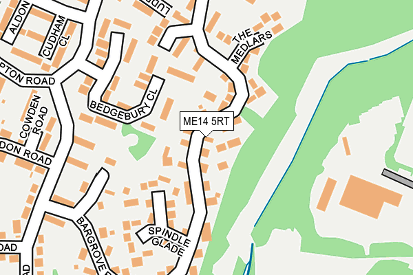 ME14 5RT map - OS OpenMap – Local (Ordnance Survey)