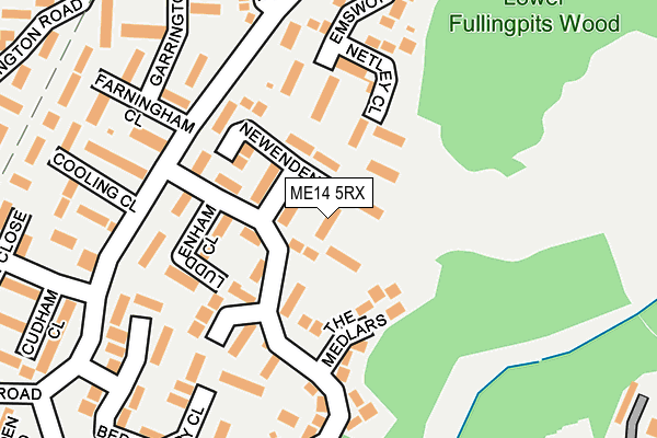 ME14 5RX map - OS OpenMap – Local (Ordnance Survey)
