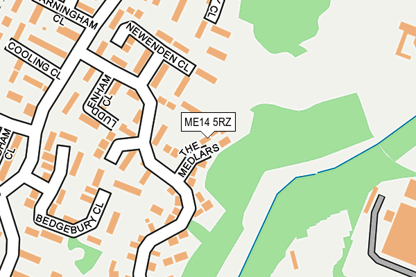 ME14 5RZ map - OS OpenMap – Local (Ordnance Survey)