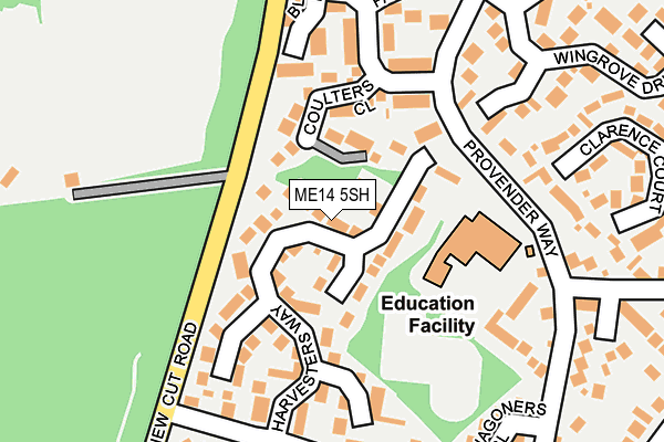 ME14 5SH map - OS OpenMap – Local (Ordnance Survey)