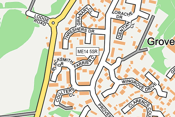 ME14 5SR map - OS OpenMap – Local (Ordnance Survey)