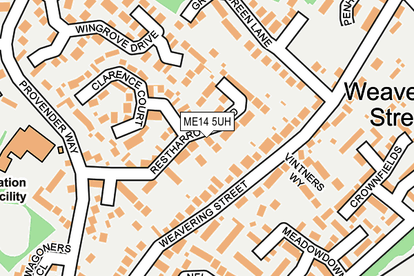 ME14 5UH map - OS OpenMap – Local (Ordnance Survey)