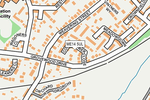 ME14 5UL map - OS OpenMap – Local (Ordnance Survey)