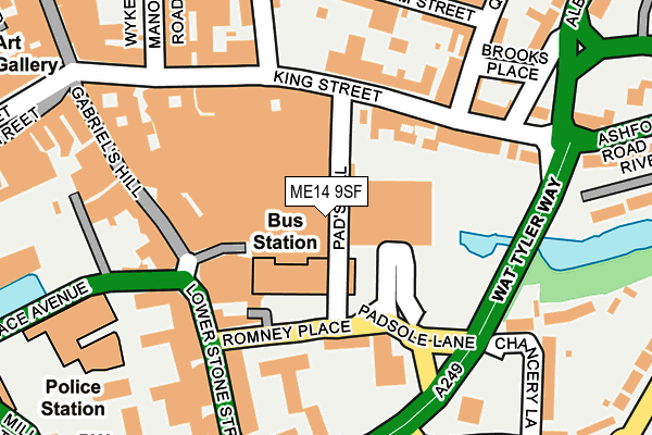 ME14 9SF map - OS OpenMap – Local (Ordnance Survey)