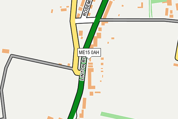 ME15 0AH map - OS OpenMap – Local (Ordnance Survey)