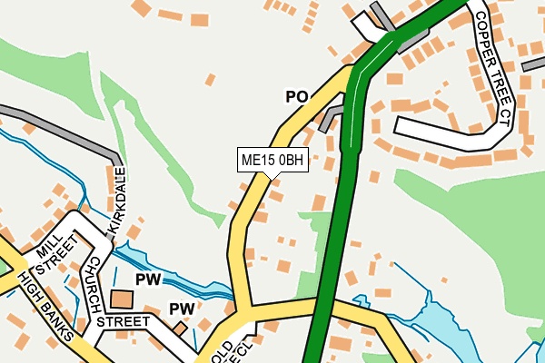 ME15 0BH map - OS OpenMap – Local (Ordnance Survey)