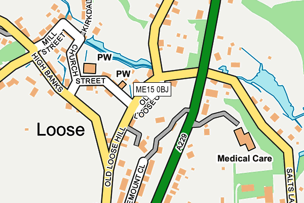 ME15 0BJ map - OS OpenMap – Local (Ordnance Survey)