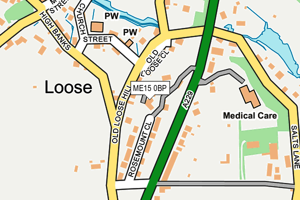 ME15 0BP map - OS OpenMap – Local (Ordnance Survey)