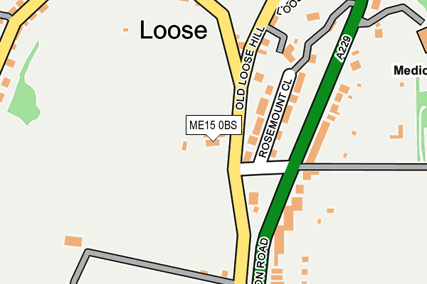 ME15 0BS map - OS OpenMap – Local (Ordnance Survey)