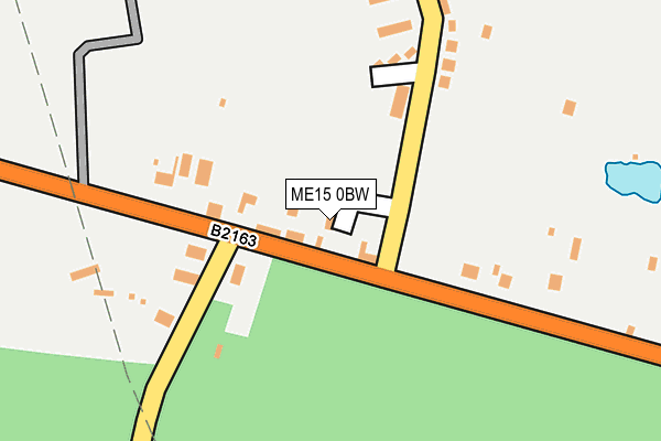 ME15 0BW map - OS OpenMap – Local (Ordnance Survey)