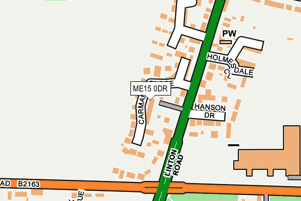 ME15 0DR map - OS OpenMap – Local (Ordnance Survey)