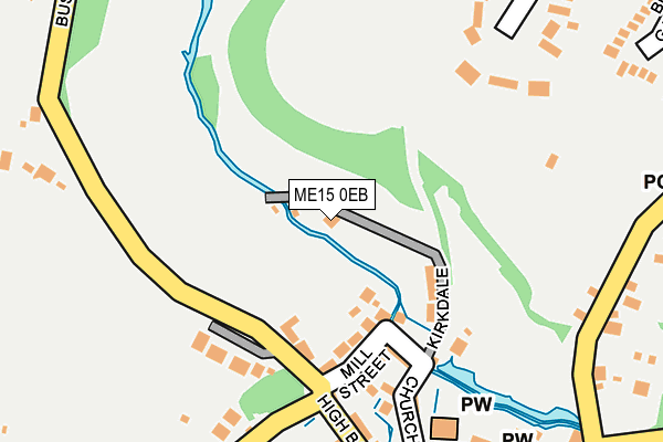 ME15 0EB map - OS OpenMap – Local (Ordnance Survey)