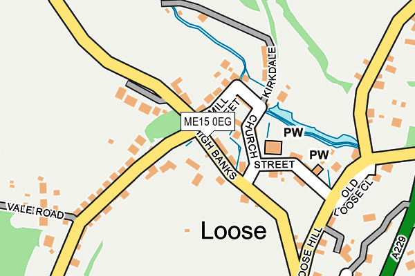 ME15 0EG map - OS OpenMap – Local (Ordnance Survey)