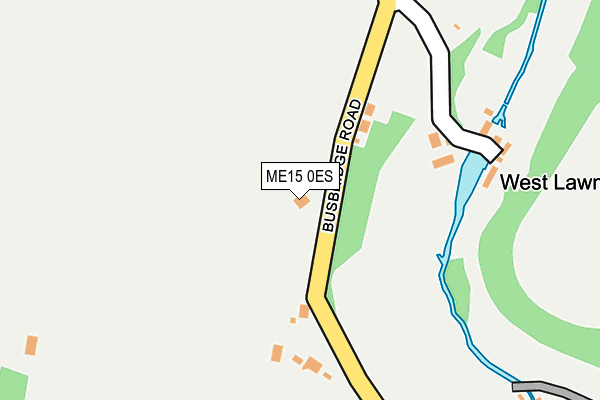 ME15 0ES map - OS OpenMap – Local (Ordnance Survey)