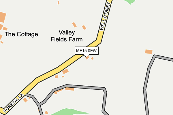 ME15 0EW map - OS OpenMap – Local (Ordnance Survey)