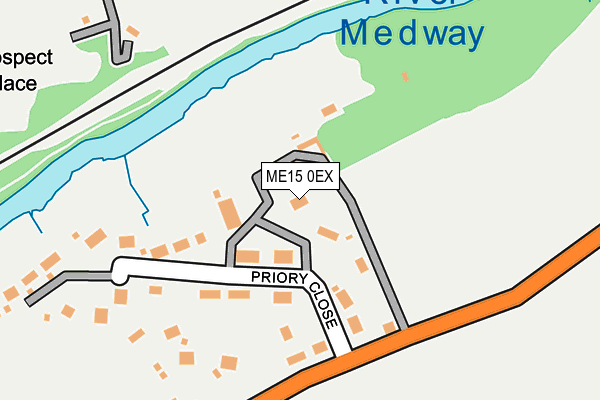 ME15 0EX map - OS OpenMap – Local (Ordnance Survey)
