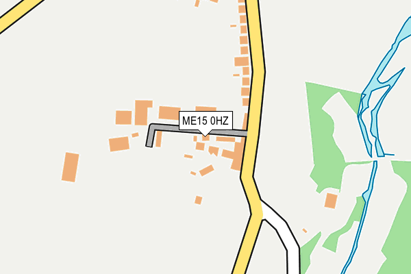 ME15 0HZ map - OS OpenMap – Local (Ordnance Survey)