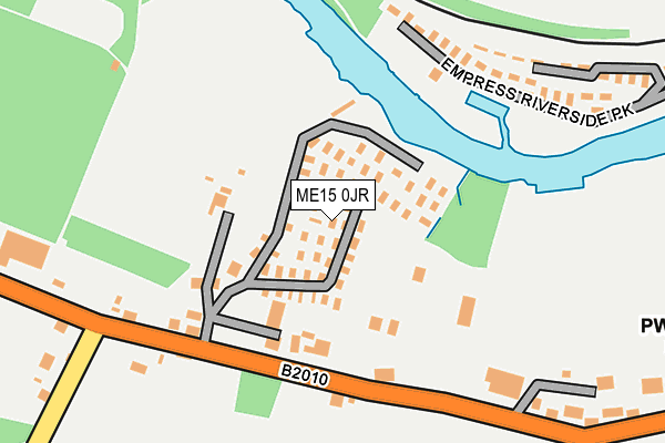 ME15 0JR map - OS OpenMap – Local (Ordnance Survey)