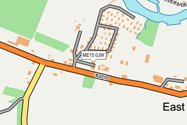 ME15 0JW map - OS OpenMap – Local (Ordnance Survey)