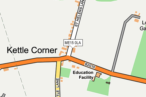 ME15 0LA map - OS OpenMap – Local (Ordnance Survey)