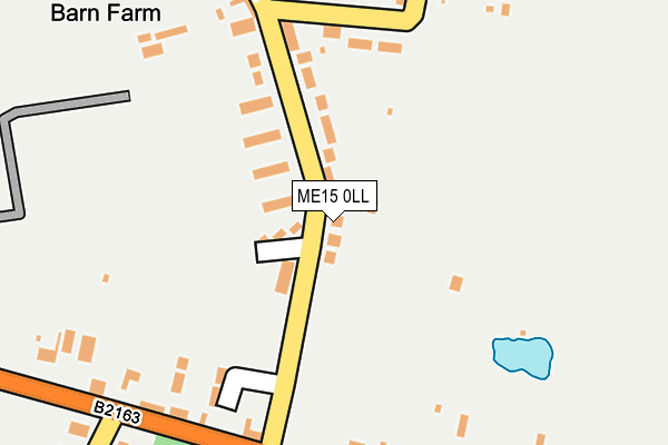 ME15 0LL map - OS OpenMap – Local (Ordnance Survey)
