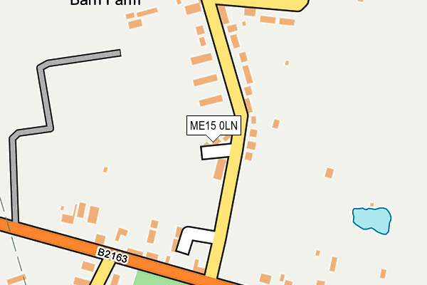 ME15 0LN map - OS OpenMap – Local (Ordnance Survey)