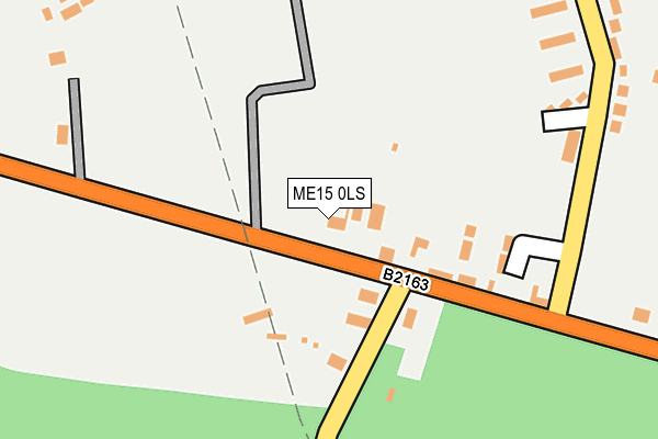 ME15 0LS map - OS OpenMap – Local (Ordnance Survey)