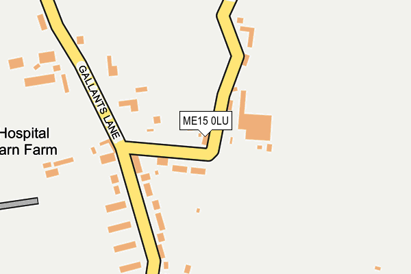 ME15 0LU map - OS OpenMap – Local (Ordnance Survey)