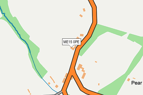 ME15 0PE map - OS OpenMap – Local (Ordnance Survey)