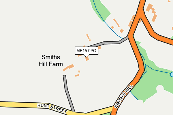 ME15 0PQ map - OS OpenMap – Local (Ordnance Survey)
