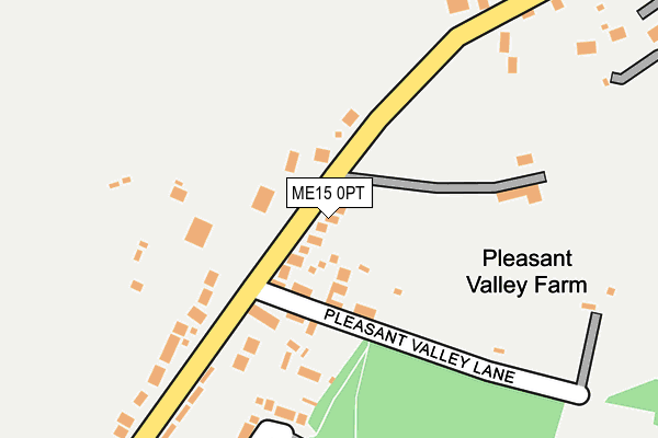 ME15 0PT map - OS OpenMap – Local (Ordnance Survey)