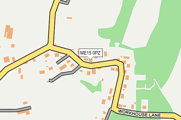 ME15 0PZ map - OS OpenMap – Local (Ordnance Survey)