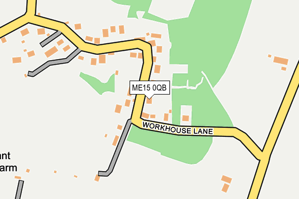ME15 0QB map - OS OpenMap – Local (Ordnance Survey)
