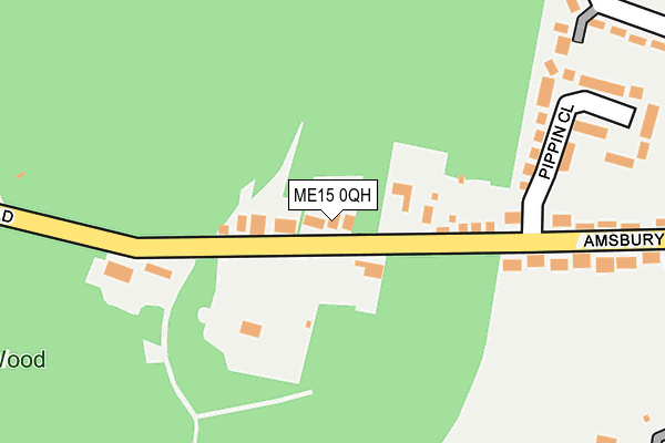 ME15 0QH map - OS OpenMap – Local (Ordnance Survey)