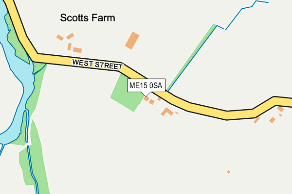 ME15 0SA map - OS OpenMap – Local (Ordnance Survey)