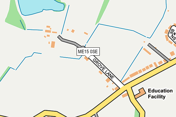 ME15 0SE map - OS OpenMap – Local (Ordnance Survey)