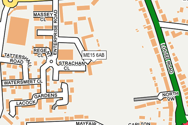 ME15 6AB map - OS OpenMap – Local (Ordnance Survey)