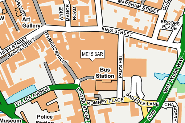 ME15 6AR map - OS OpenMap – Local (Ordnance Survey)