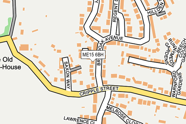 ME15 6BH map - OS OpenMap – Local (Ordnance Survey)