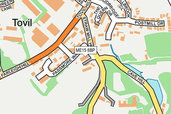 ME15 6BP map - OS OpenMap – Local (Ordnance Survey)