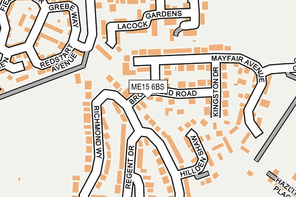 ME15 6BS map - OS OpenMap – Local (Ordnance Survey)