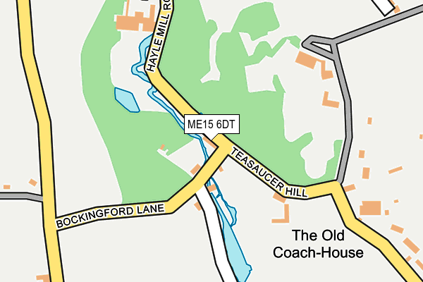 ME15 6DT map - OS OpenMap – Local (Ordnance Survey)