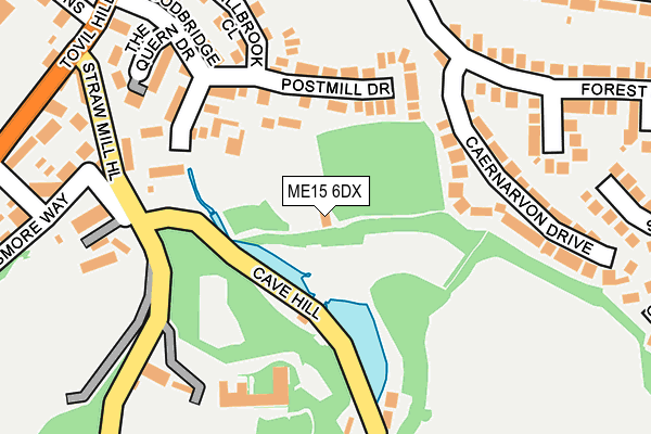 ME15 6DX map - OS OpenMap – Local (Ordnance Survey)