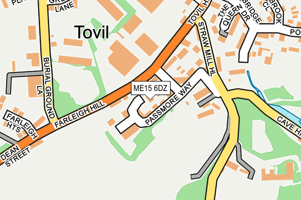 ME15 6DZ map - OS OpenMap – Local (Ordnance Survey)